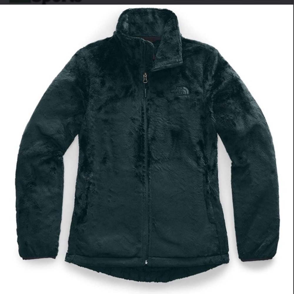 NorthFace Green Fuzzy Jacket